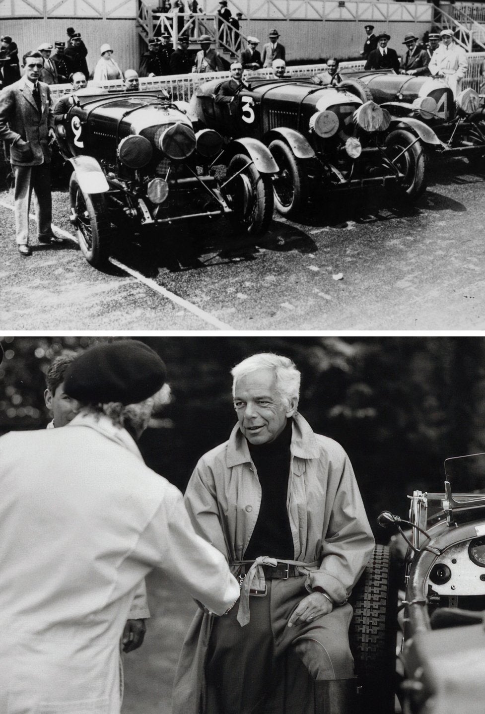 <strong>CAR & DRIVER</strong><br/><span>Several members of the Bentley Boys (top) and their Blowers in Mayfair, where they threw some of London&rsquo;s most famous parties of the time.</span><br/><span>Ralph Lauren and his Bentley Blower.</span><br/>