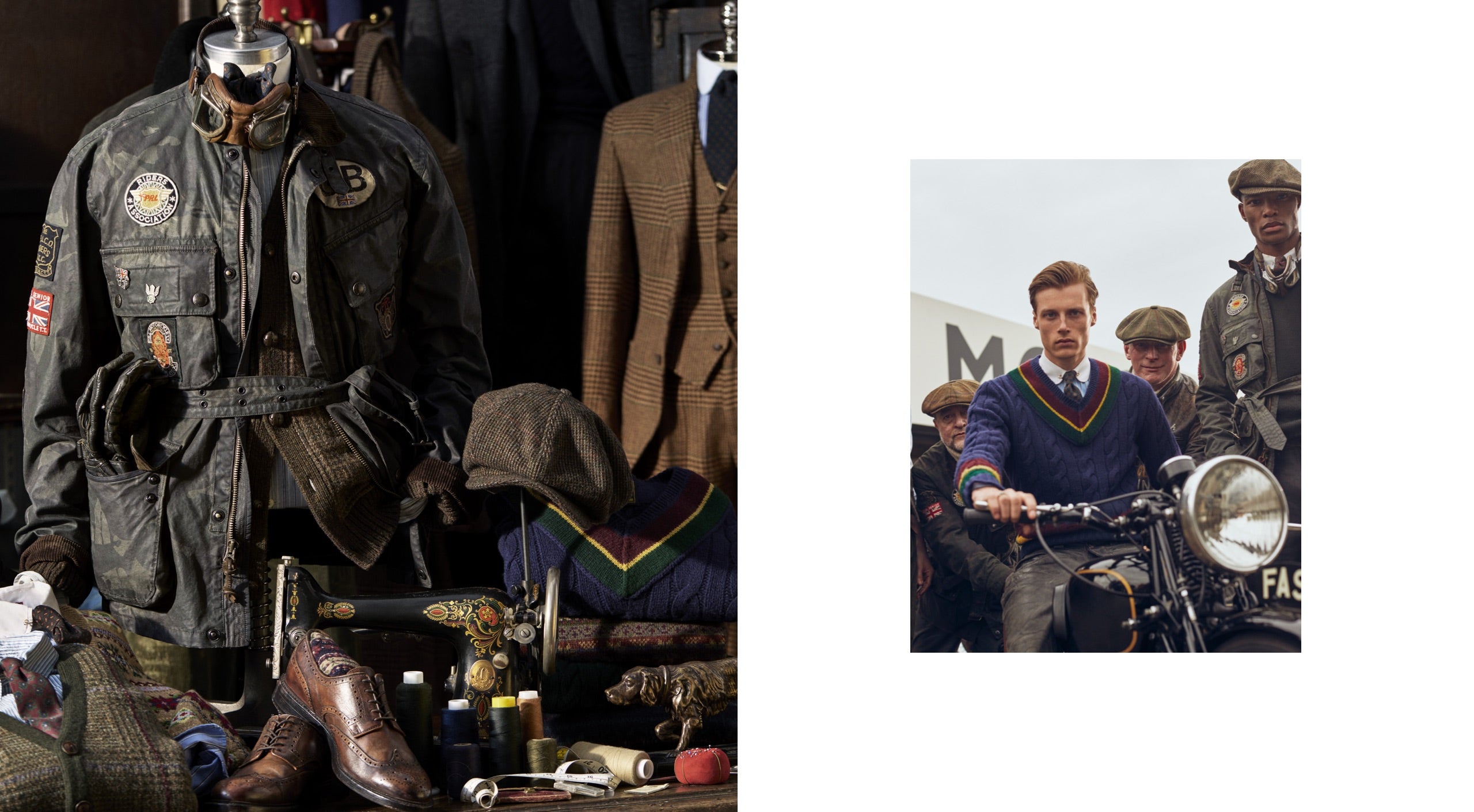 <strong>ON LOCATION</strong><br/><span>This season of Polo Originals, inspired by the golden era of Grand Prix car racing, was photographed at the Goodwood Motor Circuit, which is located in West Sussex, on the 12,000-acre Goodwood Estate. The Circuit has since become known for hosting a number of prestigious motorsport events, including the famous Festival of Speed and Revival.</span> <br/><rlmag_link href="https://www.ralphlauren.ie/en/search?cgid=brands-prl-tough-and-refined-cg"><button class="shop-collection">Shop the Story</button></rlmag_link>