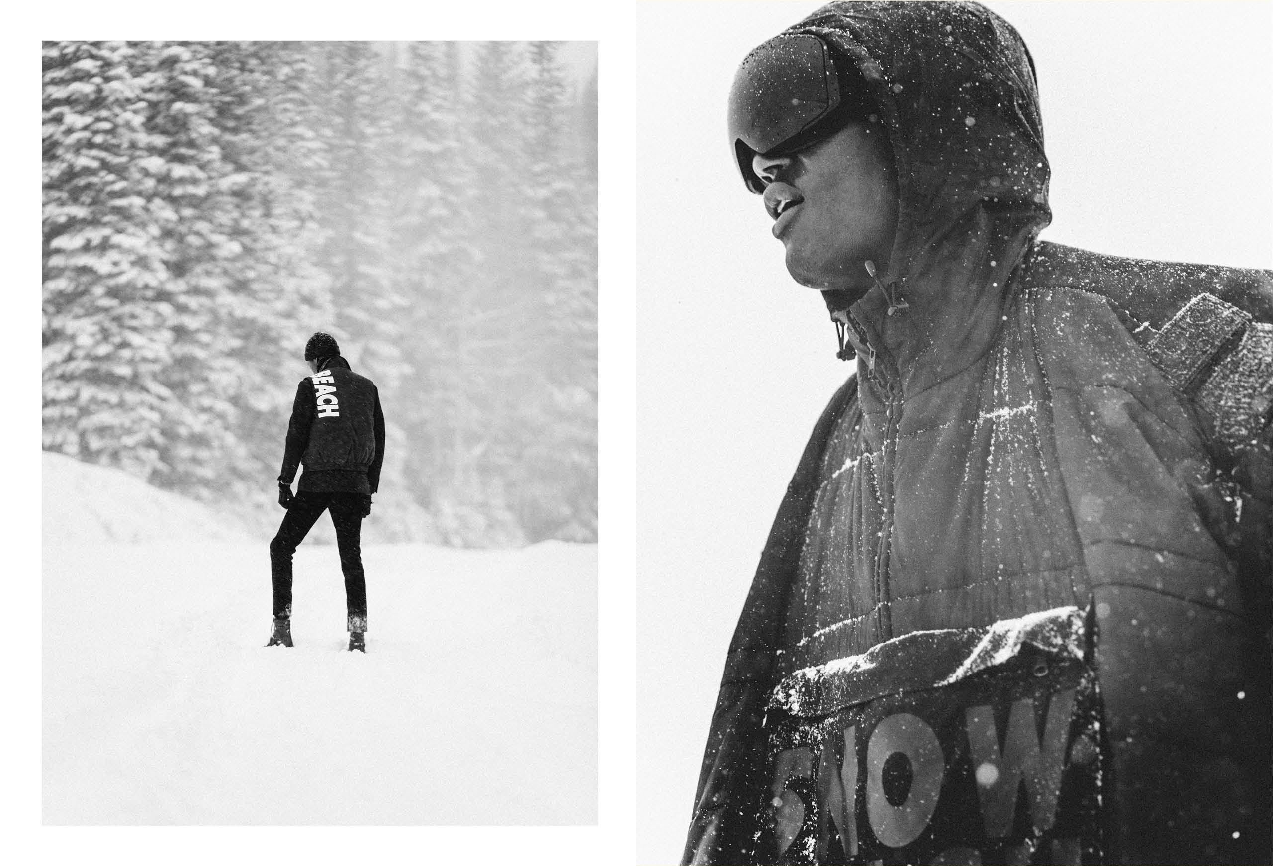 The 2018 Snow Beach campaign, featuring the Color and Black &amp; White collections