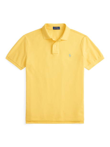 Slim Fit Mesh Polo Shirt