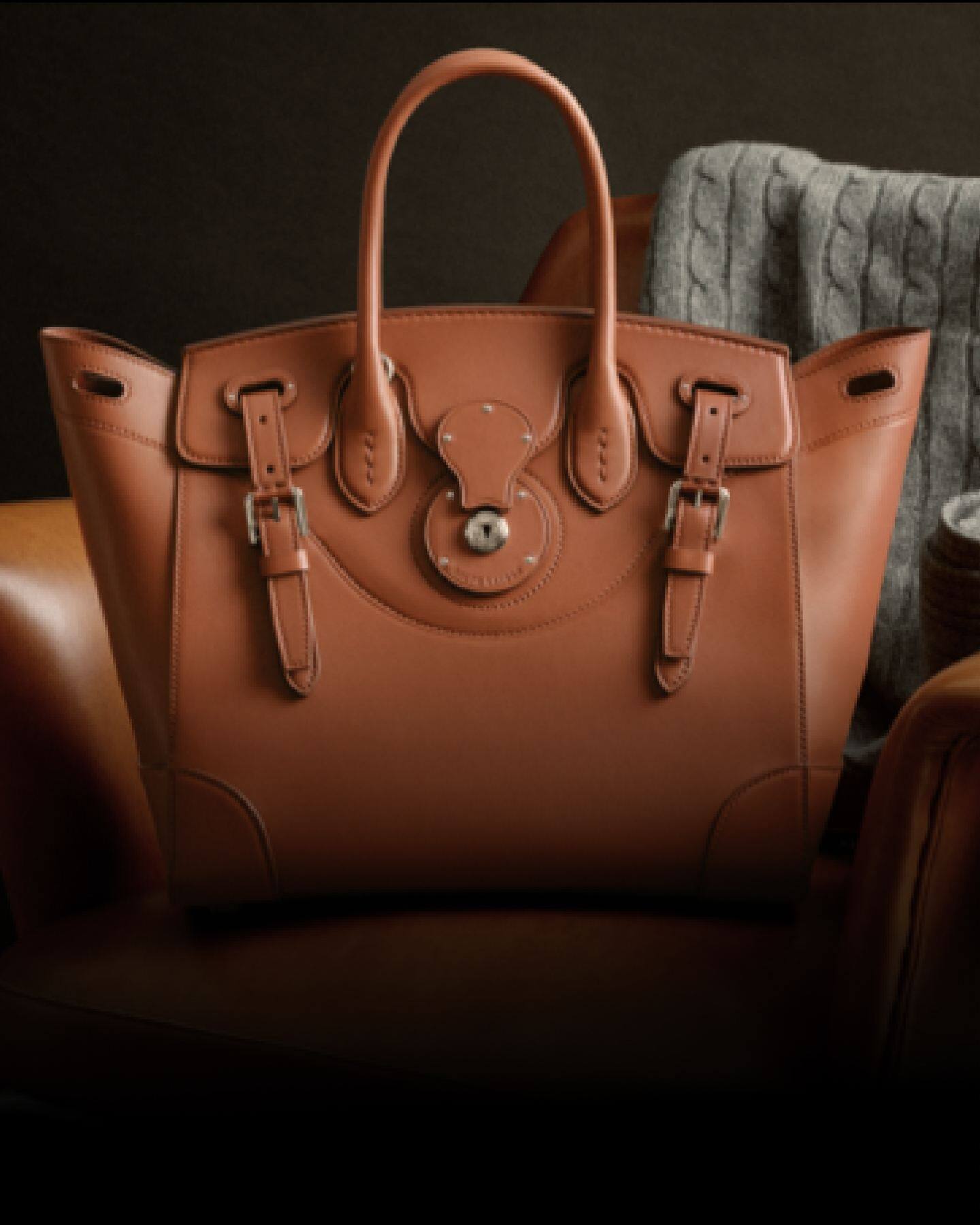Ralph Lauren Soft Ricky 18 ミニ カーフスキンバッグ Soft Ricky 18 Calfskin Bag for Women | Ralph Lauren® IE